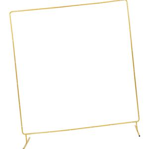 Wedding Arch Backdrop Stand Square Stable, Party Decoration, Easy Assembly Heavy Duty Metal for Birthday Party Celebration, 150cmx150cm