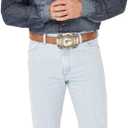 Wrangler Mens Cowboy Cut Active Flex Slim Fit Jeans (34W x 30L, Bleach)