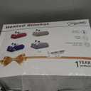 Homemate Electric Heated Blanket Queen Size - 84"x90" Heating Blanket Queen Size Dual Control 1/2/4/6/8 Hours Auto-Off 10 Heat Level Over-Heat Protection Soft Flannel Sherpa ETL Certification (Light Grey (Striped))