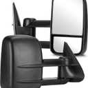 Youxmoto Towing Mirrors fit 1999-2007 for Chevy for GMC Silverado/Sierra 1500 2500HD 3500HD /Tahoe Yukon Suburban Avalanche Pickup Truck Mirrors, Manual Folding & Telescoping; Left+Right Side Mirrors