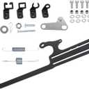 EZ-EFI 304147 Throttle Cable Mount Kits For 4150 Carburetor Throttle Cable Mount Bracket Steel Black Adjustable for Automatic Transmission TV Cables for GM 700R4 Transfer (304147)