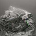 Flocked Christmas Garland with Lights,9FT Pre-Lit White Snow Garlands with 240 PVC Tips,Frosted Garland for Mantle,Stairs Decorations,White (270CM)