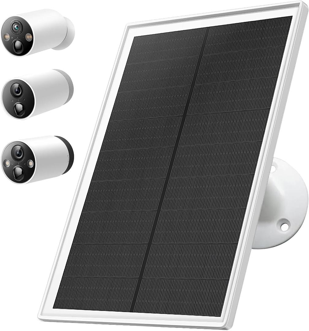 Solar Panel Charger Compatible with TP-Link Tapo MagCam C425, Tapo C420, and Tapo C400, 5V6W