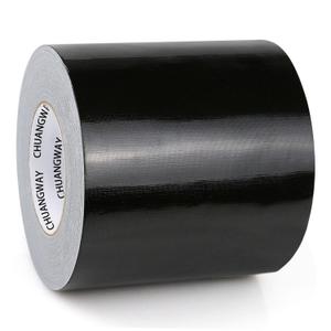 Duct Tape Heavy Duty,4 Inches x 55 Yards,9 Mil Thickness,Strong Industrial Strength,Flexible,No Residue,Waterproof and Tear by Hand,Multi-Use for Indoor & Outdoor Repairs (Black)