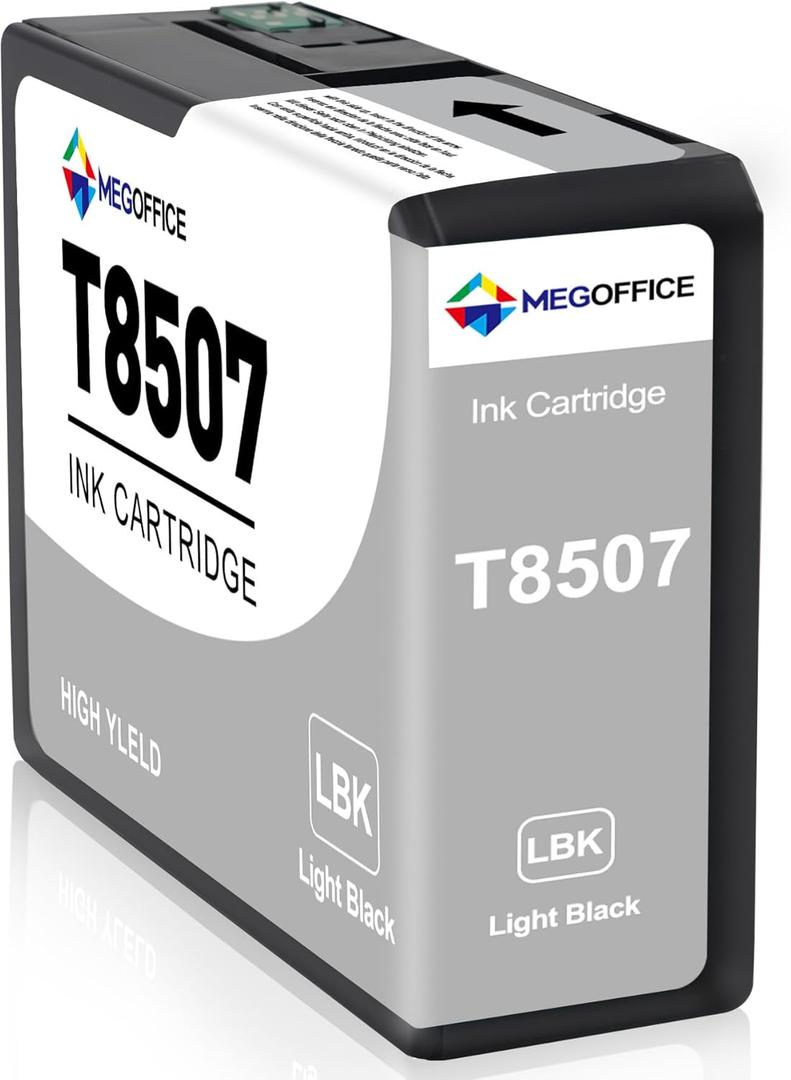 Remanufactured Ink Cartridge Replacement for T850 Ink Cartridge T8507 Light Black Ink Cartridges 80ML for SureColor P800 Printer (1-Pack)