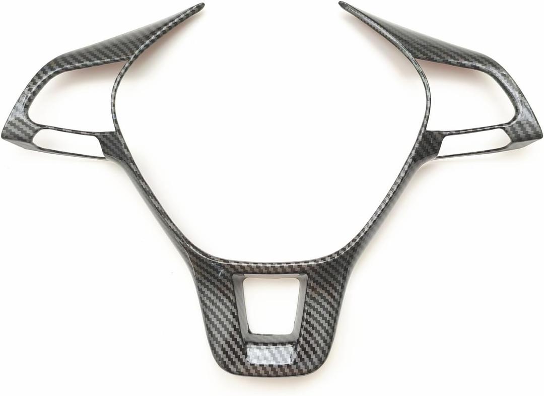 Sport Style Carbon Fiber Print Steering Wheel Cover Trim for VW Volkswagen Atlas Tiguan Golf Jetta Passat