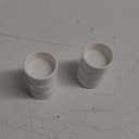 1oz Mini Porcelain Ramekins Set of 6,Small Ceramics Souffle Dish, 30ml White