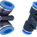 Utah Pneumatic 5/16 Or 8mm Push To Connect Air Line Fittings Pneumatic Kit Push Tee Straight Union Air Splitter Push Elbow Air Ball Valve Air Manifold