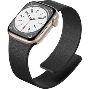 Magnetic Silicone Watch Band Compatible with Apple Watch Bands for Women 40mm 41mm 42mm 38mm, Soft Sport Strong Magnet Strap for iWatch Ultra 3 2 1 Series 11 10 9 8 7 6 5 4 SE 3 2 1