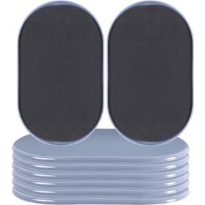 Reusable Large Furniture Movers Sliders for Carpet and Hardwood Floors-8 Pack 9-1/2" Oval Moving Pads Protector for Heavy Duty Sofa Bed Table Desk,Quickly and Easily Move Any Item, Light Blue