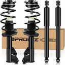 PROEZE Front and Rear Strut Assembly for 2006-2011 Civic, Shock Absorber with Coil Springs Replace 172286,172287,5609 * 2, 4PCS