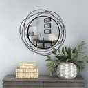 ironsmithn 20 Inch Round Black Wall Mirror
Metal Frame Modern Circle Hanging Vanity Decor Wall Mounted Mirrors for Bathroom, Living Room, Entryway, Bedroom, Hallway