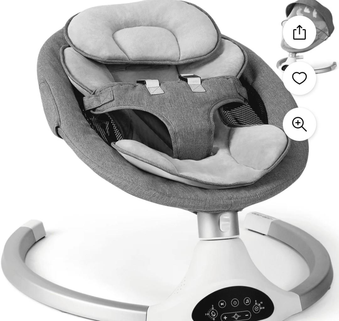 Baby Swing For Infants , Baby Auto Swing, Gray