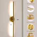 Wireless Wall Sconces Set of 2 20Inch Battery Operated Wall Lights with Remote Control360Rotate Dimmable led Wall Lamps for Living Room and Bedroom (Gold)