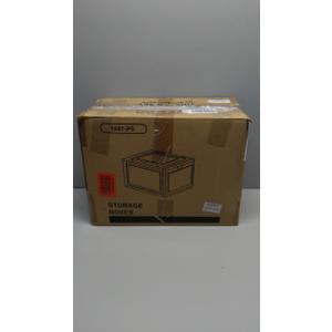 Storage Bins with Lids, 9 Pack Plastic Storage Containers with Magnetic Door, 19 Qt Stackable Clear Storage Box for Home, Office Organizing