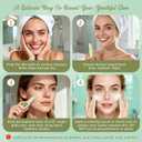 Sonic Dermaplane Razor for Women Face Beauty Face Epilator, Exfoliation & Peach Fuzz Facial Hair Removal for Women, Electric Face Razors Shaver Trimmer Anti-Aging 3 Speeds & 10 Refill Blades, Green