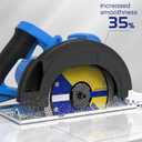 DYJAGYO Super Thin Ceramic Tile Cutting Discs, Diamond Cutting Wheel for Porcelain Tile Granite Marble, Dry & Wet Cutting Blade, No Chipping, Compatible with Angle Grinder (3Pcs)