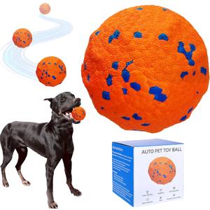 Interactive Dog Toys Dog Balls Activated Automatic Rolling Ball for Puppy Small Medium Dogs Smart Jumping Automatic Moving Bouncing and Rotating Ball Vibrating Keep Them Busy (bigball Orange)