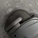 ETERNA Pipe Wrench 18 inch Aluminum Straight Pipe Wrench with Alloy Carbon Steel Hook Jaws Heavy Duty Plumbing Wrench