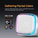 Iota L36 WH AIO CPU Liquid Cooler 360mm with Temp Digital Display,ARGB Aluminum Alloy Pump,Fluid Dynamic Bearing PWM Fans,TDP300W Water Cooling System for Intel LGA 115x/1200/1700/1851 & AMD AM4/AM5