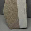 voten Storage Cubes Baskets Bins Organizer 11x11x11'' Fit 12x12'' Cube Storage Organizer Bookcases Shelves, Durable Woven Cotton Storage Basket for Organizing, Round 3Pack Off White/Light Brown (L11xW11xH10.7)