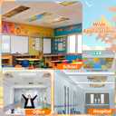 8 Pcs Fluorescent Light Covers with 80 Magnets Decorative for Classroom Ceiling Lights 4 x 2 Feet Magnetic Light Cover Filter Easy Install for Office Hospitals Drop Home Ceiling Supplies (FALL)