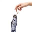 2 x BAODINI Comapct Travle Small Mini Sun Blocking Umbrella with Case Lightweight with Aluminum Frame Pocket Size UV Protection Purse Umbrella for Women, Men & Kids