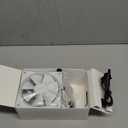 NZXT F120 RGB Triple Pack  3 x 120mm RGB PWM PC Fans with RGB Controller  High Airflow, Low Noise  Fluid Dynamic Bearing  CAM Software Control  18 LEDs per Fan  White