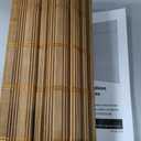 LazBlinds No Tools No Drill Cordless Bamboo Roman Shades, Light Filtering Window Treatment, Roll Up Bamboo Blinds for Window 32'' W x 64'' H, Squirrel