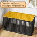 LURIVA Steel Tube Heavy Large Dog Crate with Mat Base, 55" L x 32" H Dog Crates for Medium Large Dogs, Big Dog Cage, Dog Kennel, Puppy Dog Playpen with Top, Pet Cage, Indoor, Black3