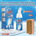 2 x Shoe Cleaner, 100ml White Shoe Cleaner with Shoe Brush, Sneaker Cleaner Removes Dirt & Grime, Shoe Cleaning Kit Ideal for All Color and Material Footwear Including Leather, Knit, Canvas, Suede, Boots (Purple)