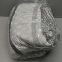 Homzard Quilts Queen Size,Cotton Queen Comforter Set,Mint Green Grey Bed Set,Striped Bedding,Lightweight Bedspreads All Season 3 Piece (Queen (90"x98"))