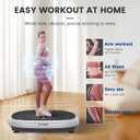 EILISON FitMaxx 3D XL Vibration Plate Exercise Machine - Whole Body Workout Vibration Platform w/Loop Bands - Lymphatic Drainage Machine for Weight Loss, Shaping, Recovery