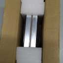 4x6 Picture Frame Set of 2, Silver Brushed Modern Simple Thin Aluminum Metal Photo Frame with HD Real Glass, Display for Tabletop and Wall Collage, 2 Pack