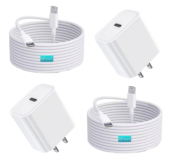 iPhone Charger Fast Charging,iPhone Fast Charger 2Pack Type C Fast Charger Block Plug Adapter 6FT USB-C to Lightning Cable Cord for iPhone14/13/13 Pro/12 Pro/12 Pro Max/11/Xs Max/XR/X/SE,iPad,AirPods
