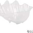 Fun Express Large Serving Bowl 18-Inch Clear Plastic Seashell Punch Bowl for Parties - Decorative Shell Bowl Beach Theme Events, Luau Celebrations & Outdoor Entertaining | Food-Safe Acrylic Design