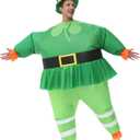Inflatable Leprechaun Costume for Adults St. Patrick Day Costume Leprechaun Blow up Suit Inflatable Costume