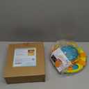 Potaroma Dog Puzzle Toy 2 Levels, Slow Feeder, Pup Food Treat Feeding Dispenser for IQ Training and Entertainment for All Breeds 4.2 Inch Height (Yellow Blue)