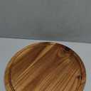 Round Acacia Wood Cutting Boards for Kitchen Meat Small Wooden Charcuterie Boards Decorative Bread Serving Cheese Board Chopping Board Butcher Block Circle Pizza Board Charcuterie Tray Food Platter