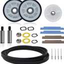 AZ4U Dryer Repair Kit Drum Rollers 12001541 303373K W10116741 303373, Belt 33002535 WP33002535 33001777, Idler Pulley 6-3700340 WP6-3700340 Replace For Maytag Neptune 3000 Series MDE6000AYW MDE5500AYW