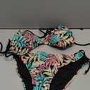 SHEKINI Women's Triangle Halter Bikini Set String Sexy Bathing Suit Low Waisted Two Piece Swimsuit (Large)