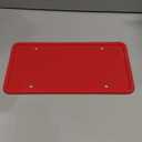 Rightcar Solutions Car Plate Frame, Silicone License Plate Frame, Rust-Proof Rattle-Proof Weather-Proof License Plate Holder for Front or Rear, Red, 1 Pack