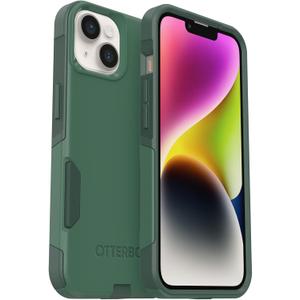 OtterBox iPhone 14 & iPhone 13 Commuter Series Case - TREES COMPANY (Green), slim & tough, pocket-friendly, with port protection