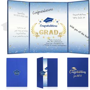 Graduation Guest Book 2026, Blue Guest Book for Graduation Party, Graduation Decorations Class of 2026 Graduation Signature Book Alternative Graduation Signing Book for College High School Grad Gift