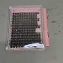 Lash Clusters 10-18mm Natural Lashes Clusters D Curl False Eyelash Clusters DIY Eyelash Extensions Individual Cluster Lashes (U05 Lashes Only)