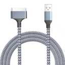 USB to 30 Pin Charger Cable Compatible with Old iPhone 4/4s/3G/3GS,Old iPad 1/2/3 Generation,iPod Classic 3/2/1 gen,Touch 4/3/2/1,Nano 6/5/4/3/2/1,USB Fast Charging & Data Sync Nylon Cable(3.3ft)