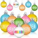 Barydat 24 Pcs Summer Sunflower Balls Ornaments Hanging Summer Ornaments Tree Decorations for Holiday Tropical Party Decorative Supplies (Active)