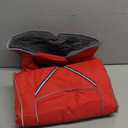 SUNFURA Dog Coat, Warm Dog Coat XXL Puffer Jacket with Harness Hole, Reflective Pet Snow Jacket Turtleneck Fleece Vest for Weimaraner, Labrador, Golden Retriever, Red 2XL