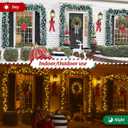 Christmas Garland with Light, 18 FT Chrismas Garland with 100 Lights and 520 Frosted Tips for Mantle, Staircase, Doorway, Indoor Outdoor Decorations