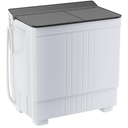 Elevon Portable Washing machine, 12 lbs Mini Compact Laundry Washing Machine, Twin Tub 12lbs Washer & 8lbs Spinner, Clothes Washer Machine with Drain Pump for Apartment, Dormitory and RVs